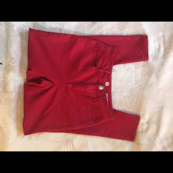 LN Red High Rise Jeggings Size 8 29” - Picture 4 of 7